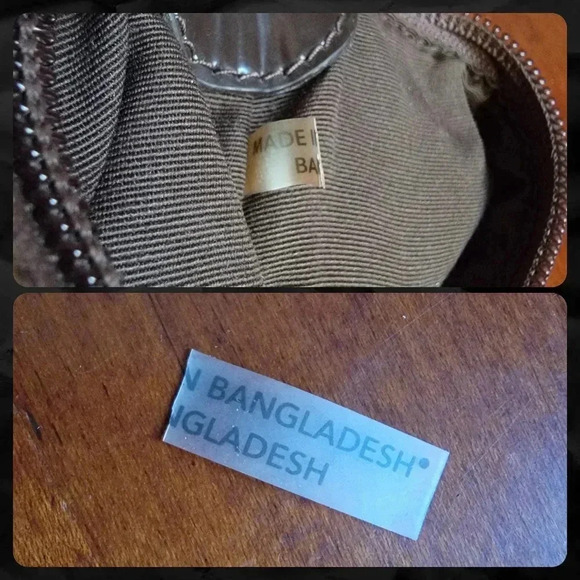 Coach Signature Stripe Swingpack Khaki Brown Jacquard and Patent Leather F48806 - Picture 13 of 13